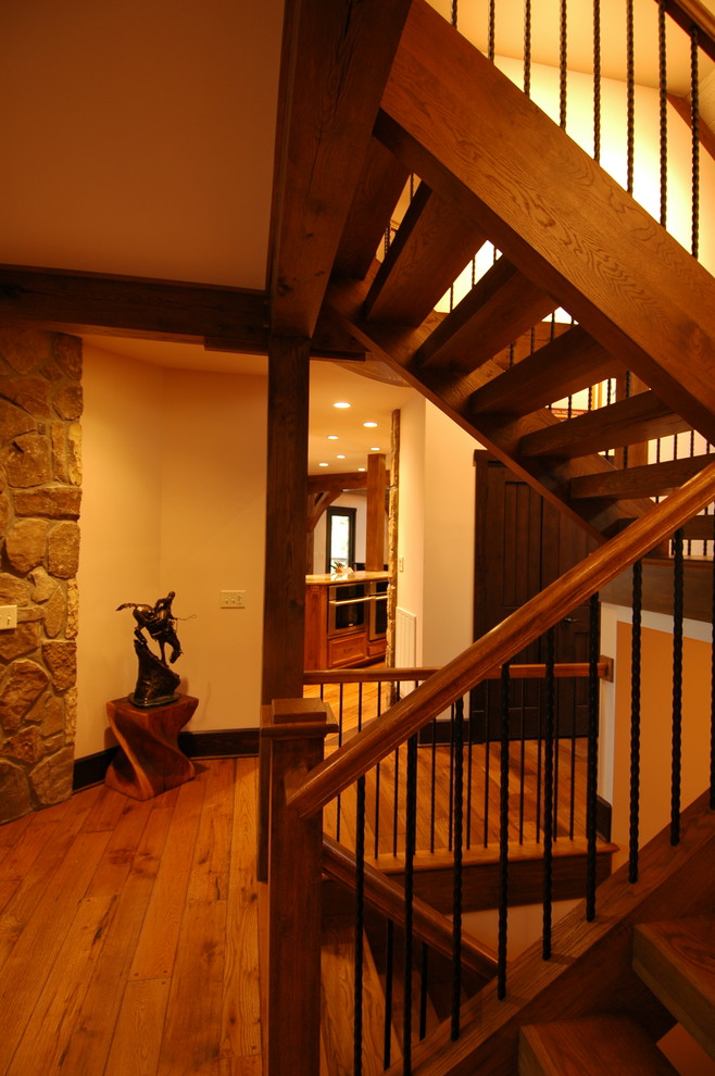 Inspiration for a timeless staircase remodel in Raleigh