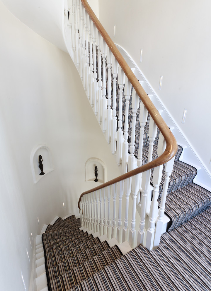 This is an example of a traditional staircase in Manchester.
