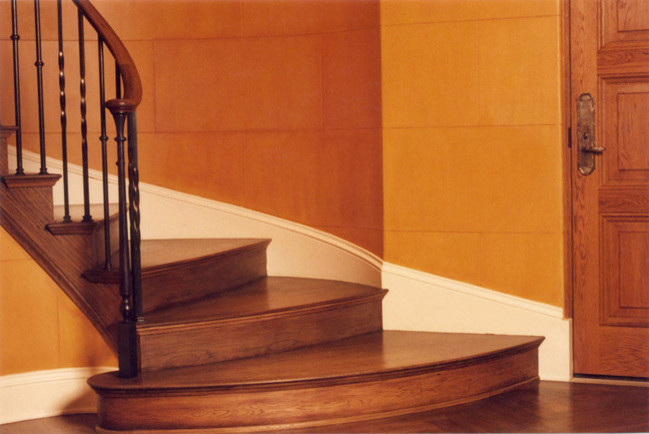 This is an example of a classic staircase in Seattle.