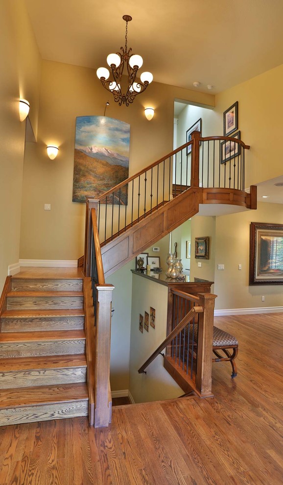 Inspiration for a classic staircase in Denver.