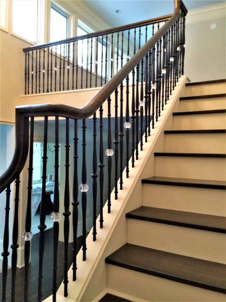 This is an example of a traditional staircase.
