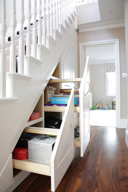 Traditional under stairs storage unit in London, UK - Traditional ...
