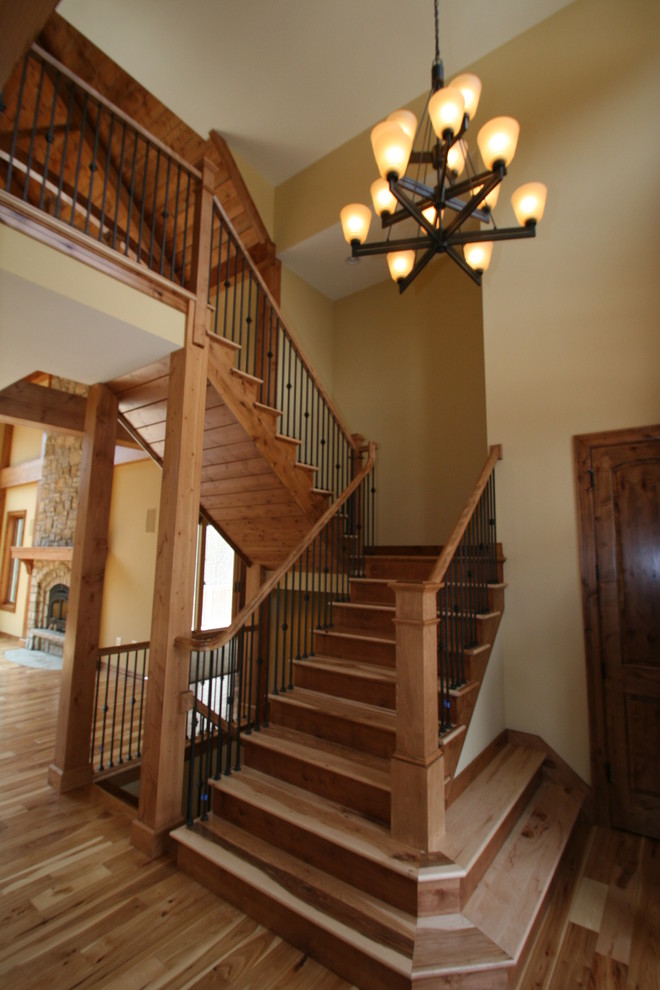 Inspiration for a timeless staircase remodel in Milwaukee