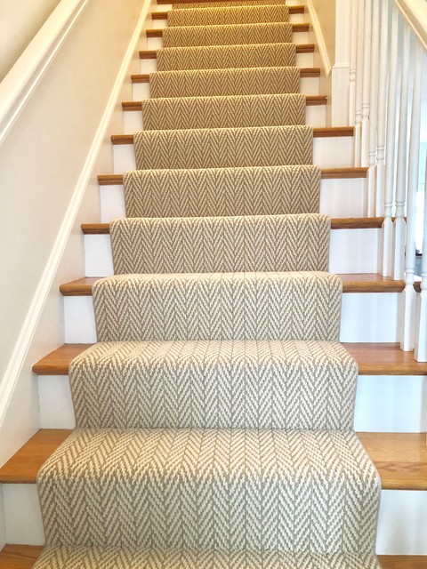 Tuftex Only Natural Stair Runner - Transitional - Staircase - Boston ...