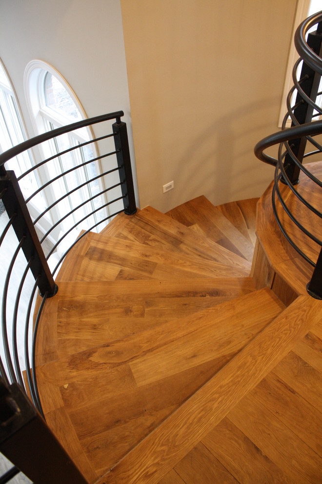 This is an example of a farmhouse staircase in Other.