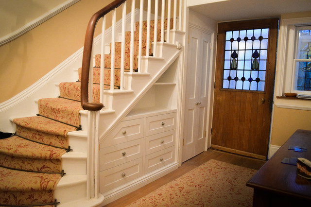 Under Stairs cupboard and drawers - Traditional - Staircase - Hertfordshire  - by S. Nicholl Furniture | Houzz UK