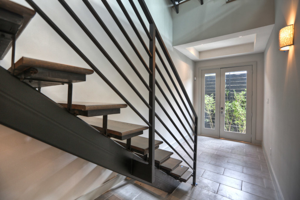 Contemporary staircase in Houston.