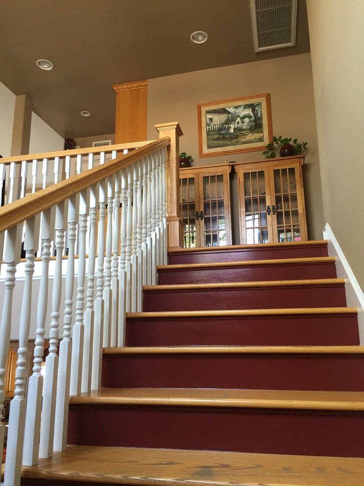 Vibrant Stairway Traditional Staircase Los Angeles by CertaPro