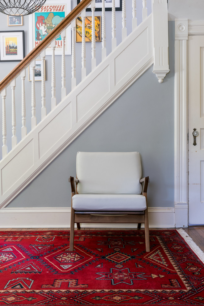 Vibrant Victorian Staircase Chicago by Joybird Furniture Houzz