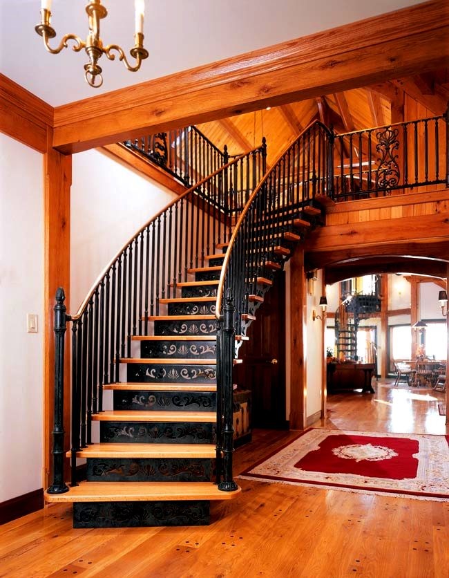 This is an example of a victorian staircase in Philadelphia.
