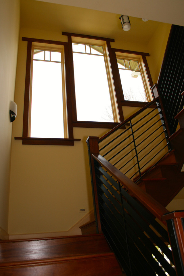 Aménagement d'un escalier craftsman.