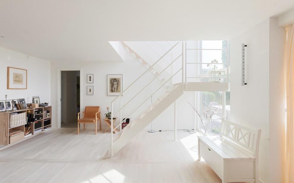 Foto på en skandinavisk trappa