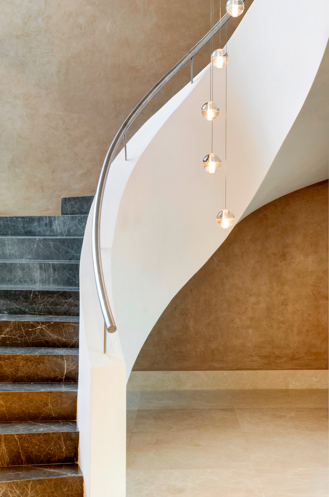 Inspiration for a contemporary staircase remodel in Other