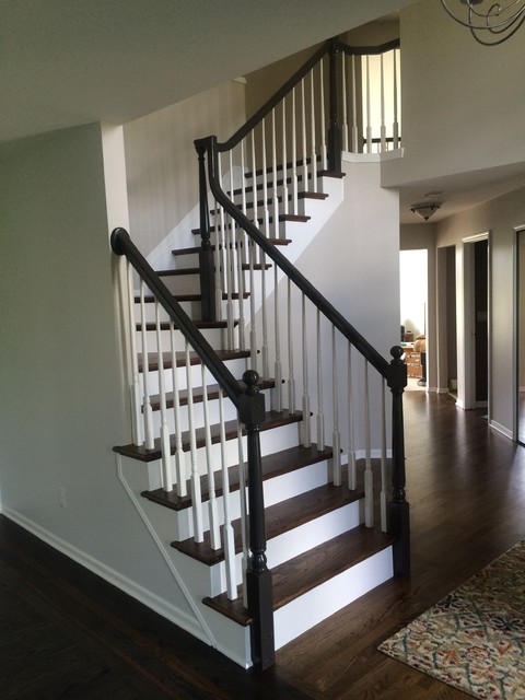 Walnut Border Inlay - Modern - Staircase - Detroit - by Michigan ...