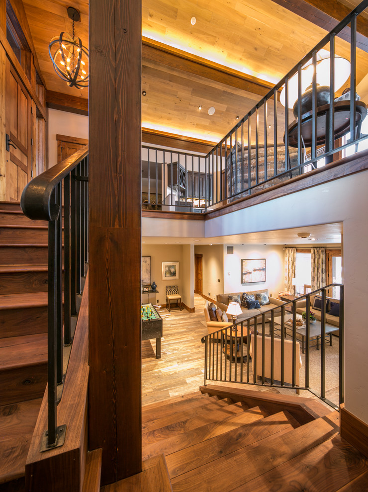 Walz Residence - Rustic - Staircase - Denver - by New West Partners | Houzz