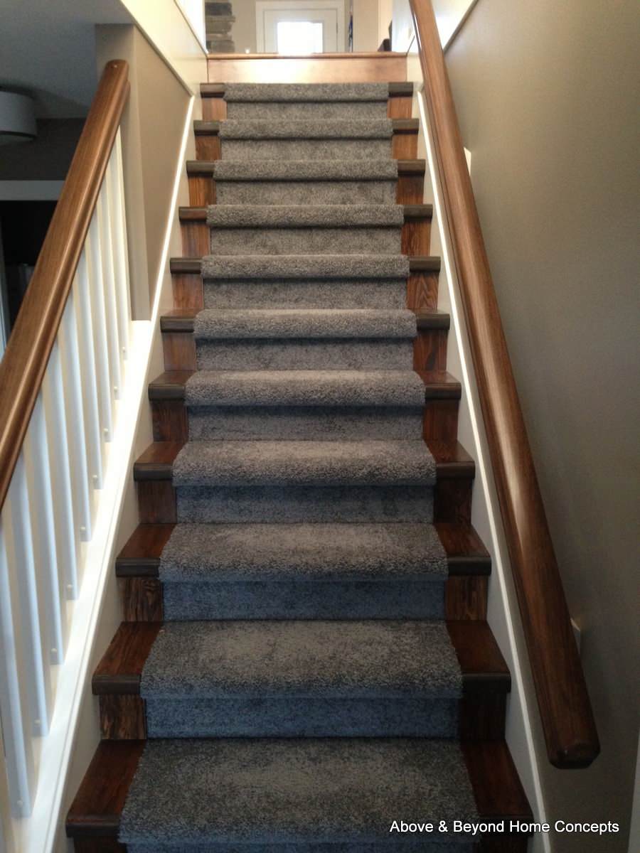 Remodelaholic | Under $100 Carpeted Stair To Wooden Tread Makeover DIY