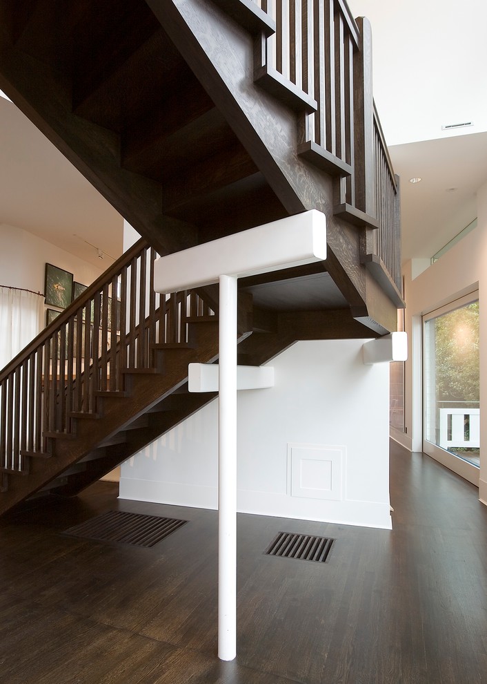 Inspiration for a classic staircase in San Diego.