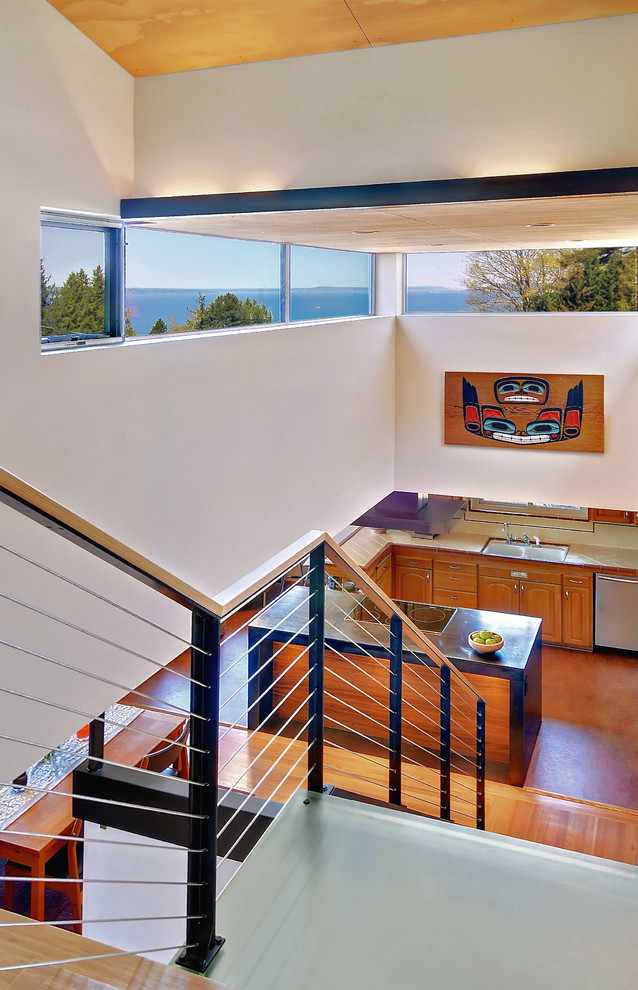 Staircase - modern staircase idea in Seattle