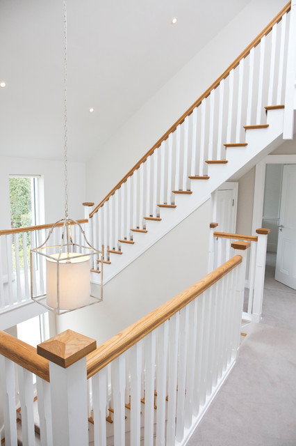 White Oak Stairs - Traditional - Staircase - Dublin - by Connolly ...