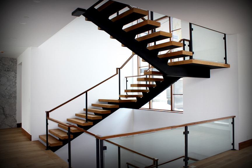 Design ideas for a contemporary staircase in Salt Lake City.