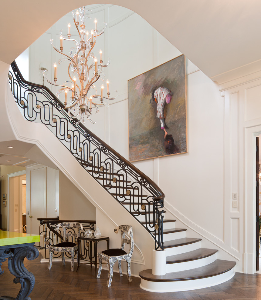 Example of a classic staircase design in Atlanta