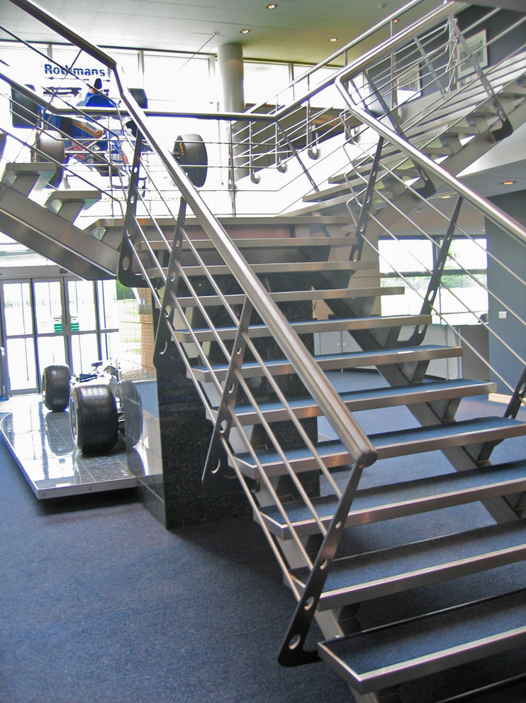 Cette image montre un escalier design.
