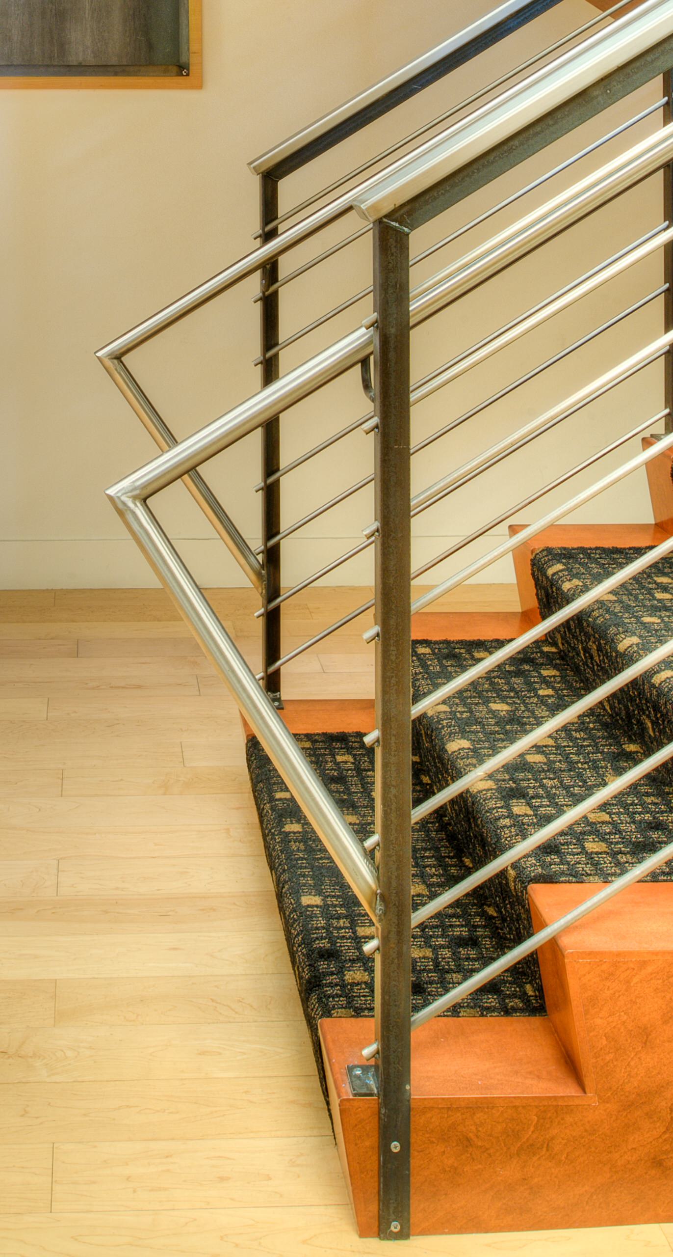 Modern Craftsman Cable Railings and Staircases-Central, VT - Keuka