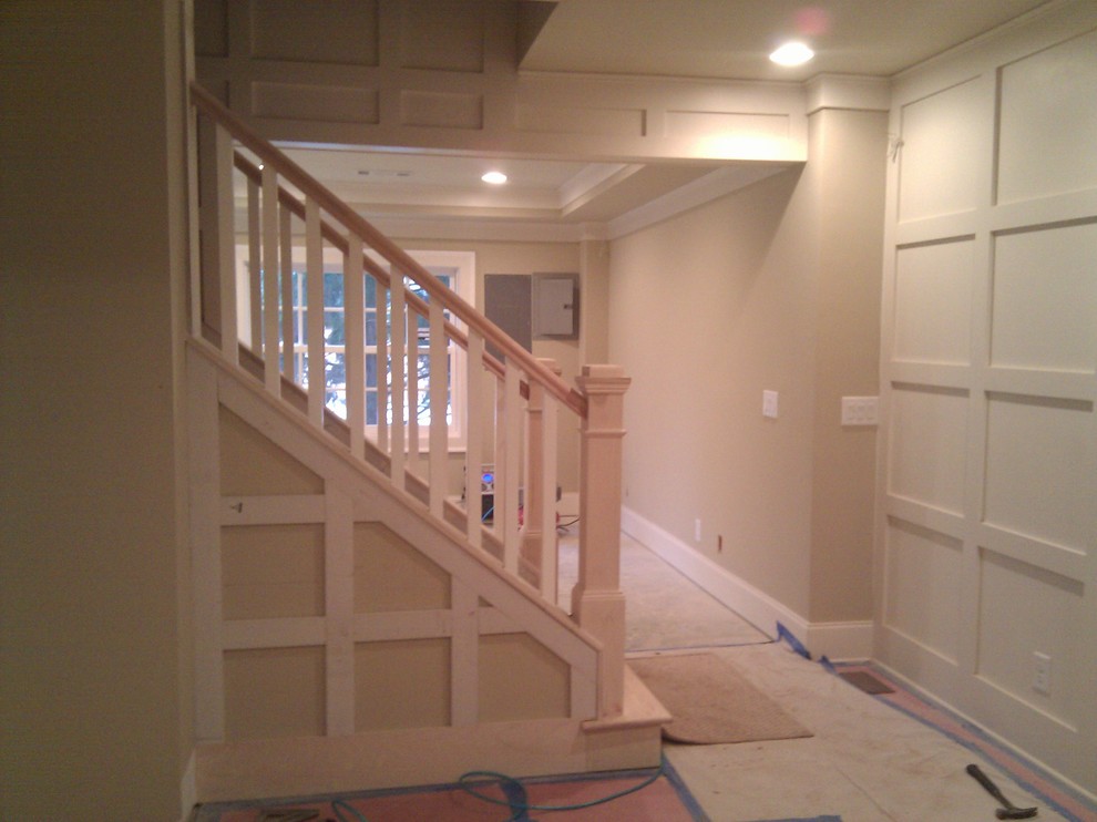 Inspiration for a craftsman staircase remodel in Atlanta