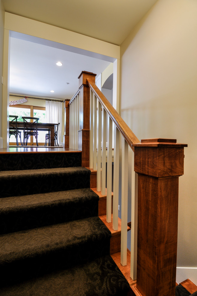 Example of an arts and crafts staircase design in Salt Lake City