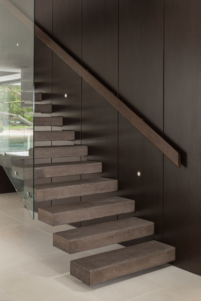 This is an example of a contemporary staircase in Brisbane.