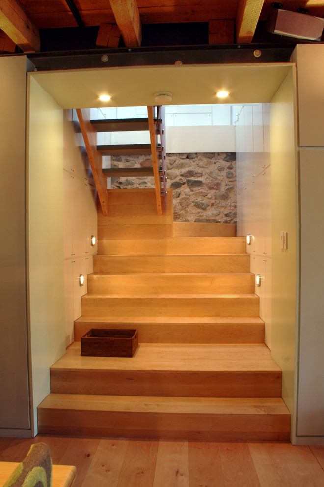 Inspiration for a modern staircase in Boston.