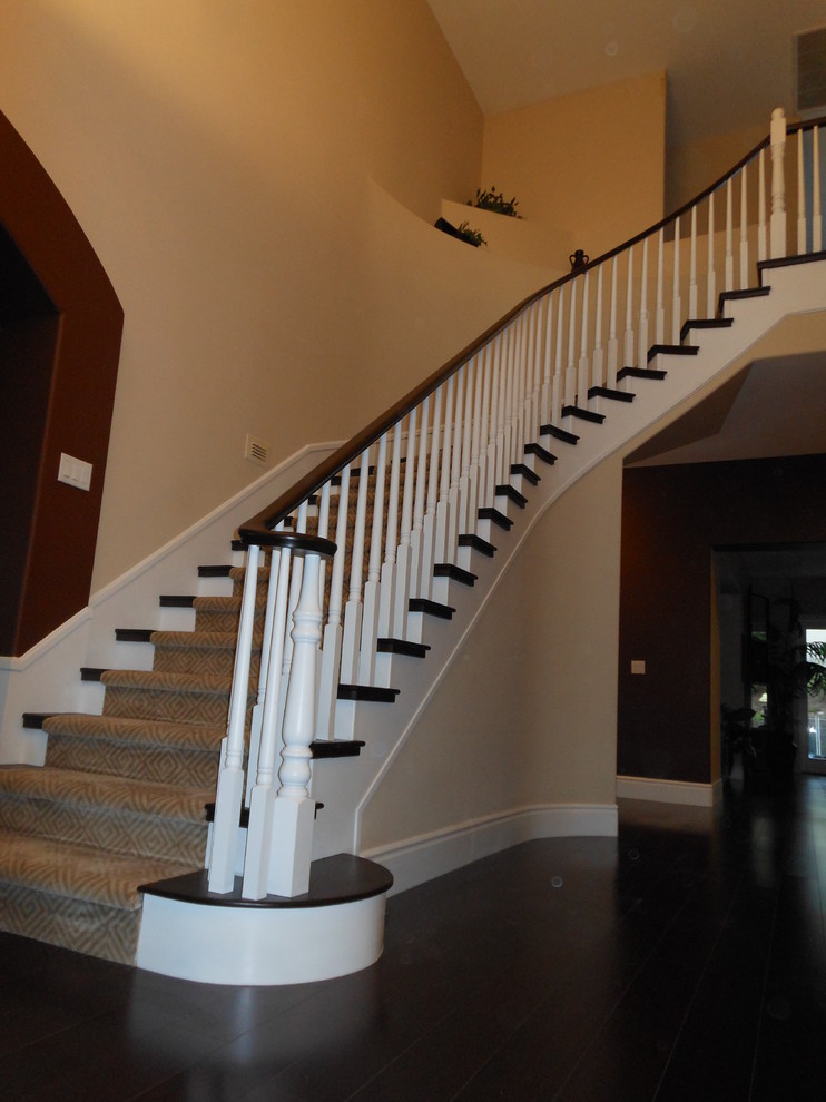 Wood Stairs Traditional Staircase Las Vegas by JD Stairs Inc