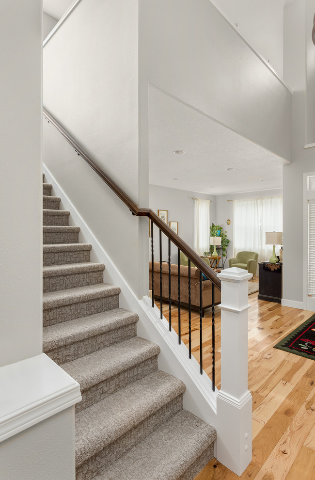 Woodhaven Loft Addition Transitional Staircase Portland by