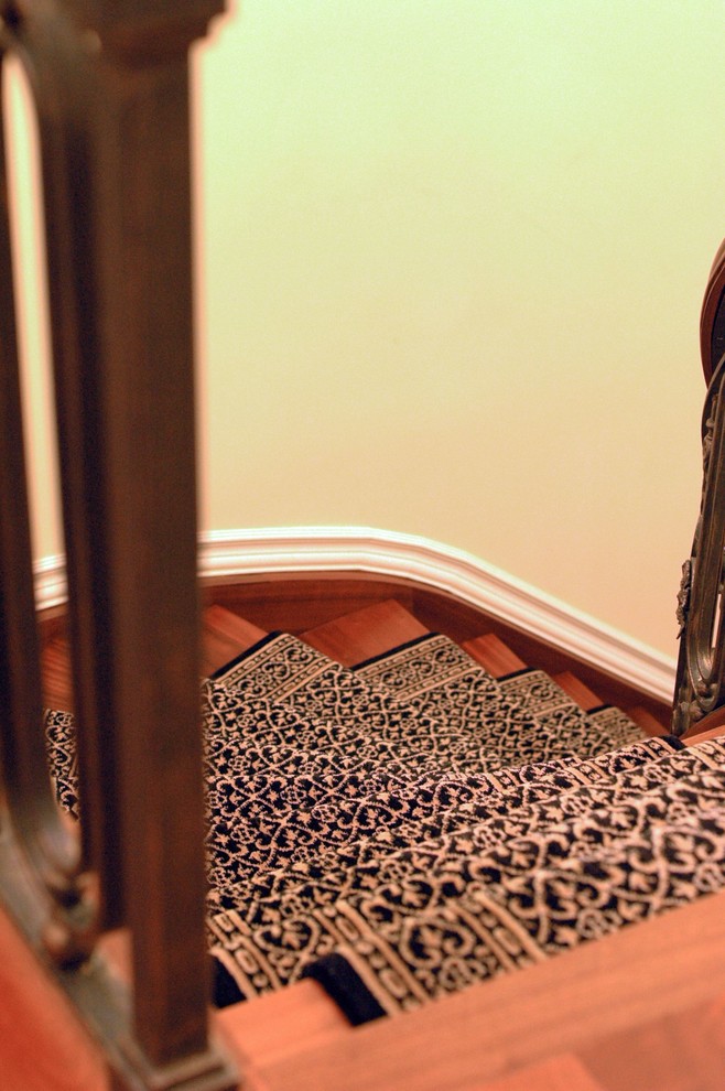 Wool Stair Runner Traditional Staircase New York by Peykar Rugs