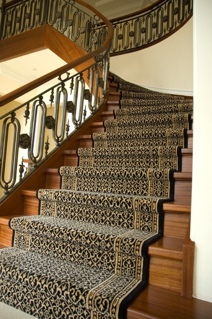 Wool Stair Runner - Traditional - Staircase - New York - by Peykar Rugs &  Carpet | Houzz