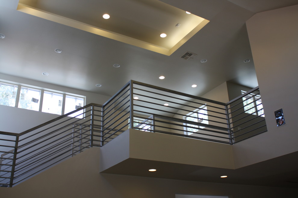 Inspiration for a contemporary staircase remodel in Austin