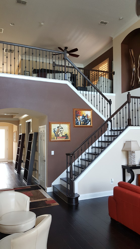Wrought Iron Stair Remodel Staircase Jacksonville by Elite