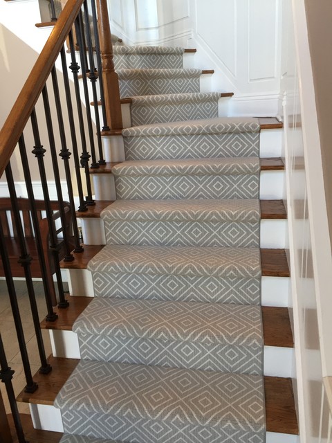 Wyckoff, NJ Stair Runner Job - Traditional - Staircase - New York - by ...