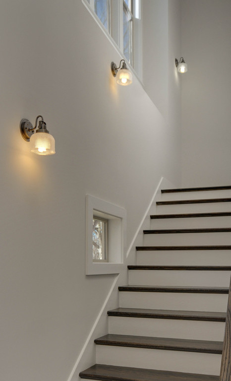 Inspiration for a transitional staircase remodel in Nashville
