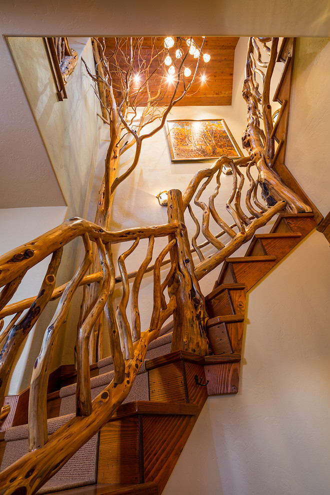 Yellowstone Club Treehouse Condo - Rustic - Staircase - Other - by L&K ...