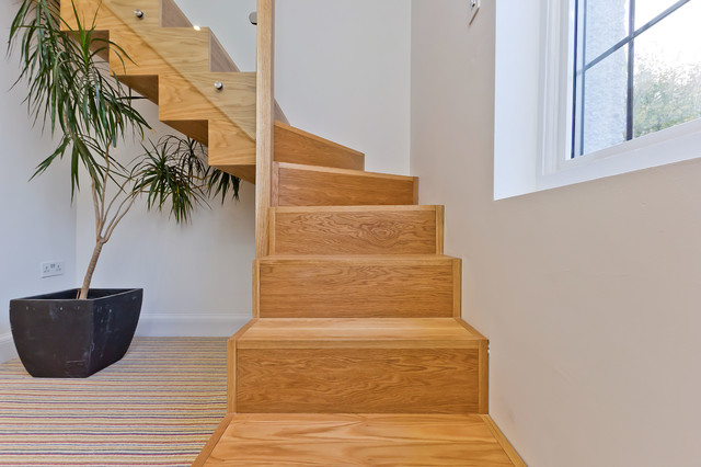 Zig Zag stairs - Contemporary - Staircase - Sussex - by Wood Works