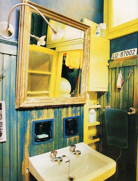 ミラノにあるインダストリアルスタイルのおしゃれな浴室の写真
