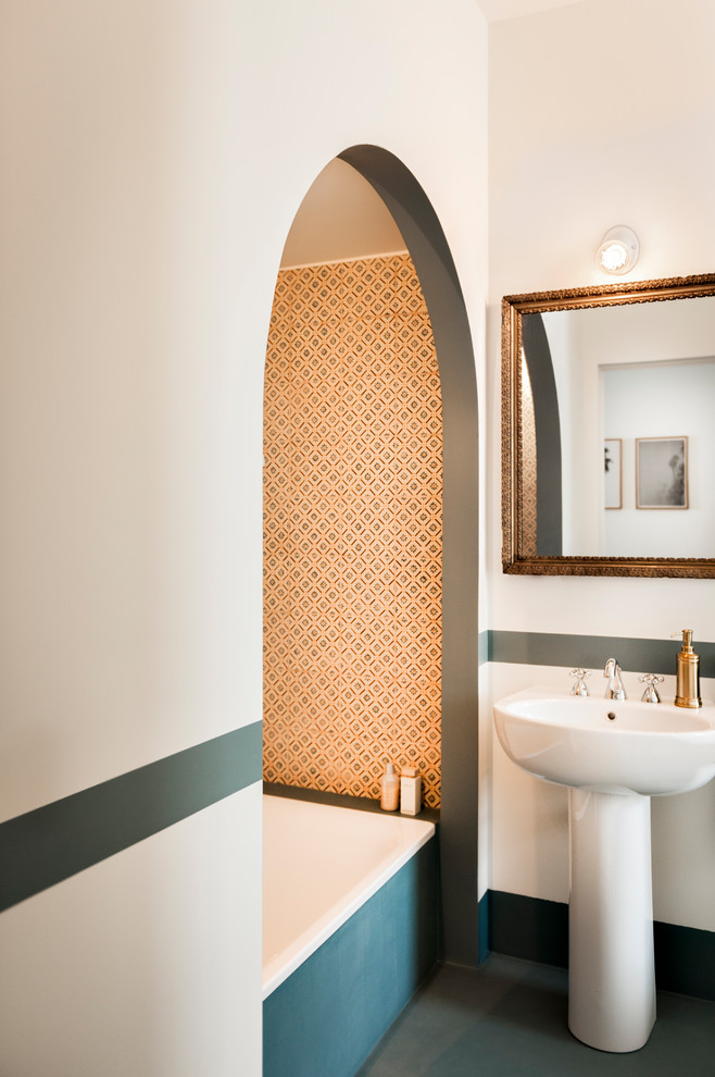 Ispirazione per una stanza da bagno minimal