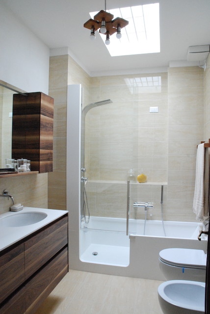 Bagni Di Luce 6 Mq American Traditional Bathroom Other By Francesca Endrizzi Architetto Interior Designer