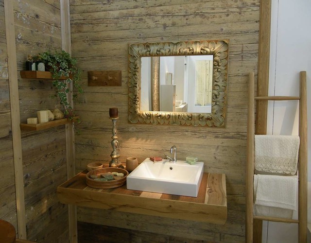 Bathroom chalet style - Bagno in chalet di montagna - Rustico - Stanza da  Bagno - Altro - di Bianchini & Capponi | Houzz