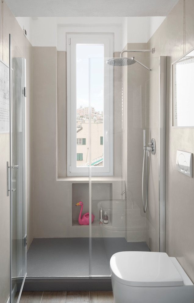 Foto di una piccola stanza da bagno scandinava