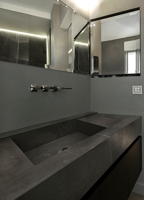 Elegante bagno moderno in pietra - Modern - Bathroom - Other - by Freri e  Brignoli srl | Houzz