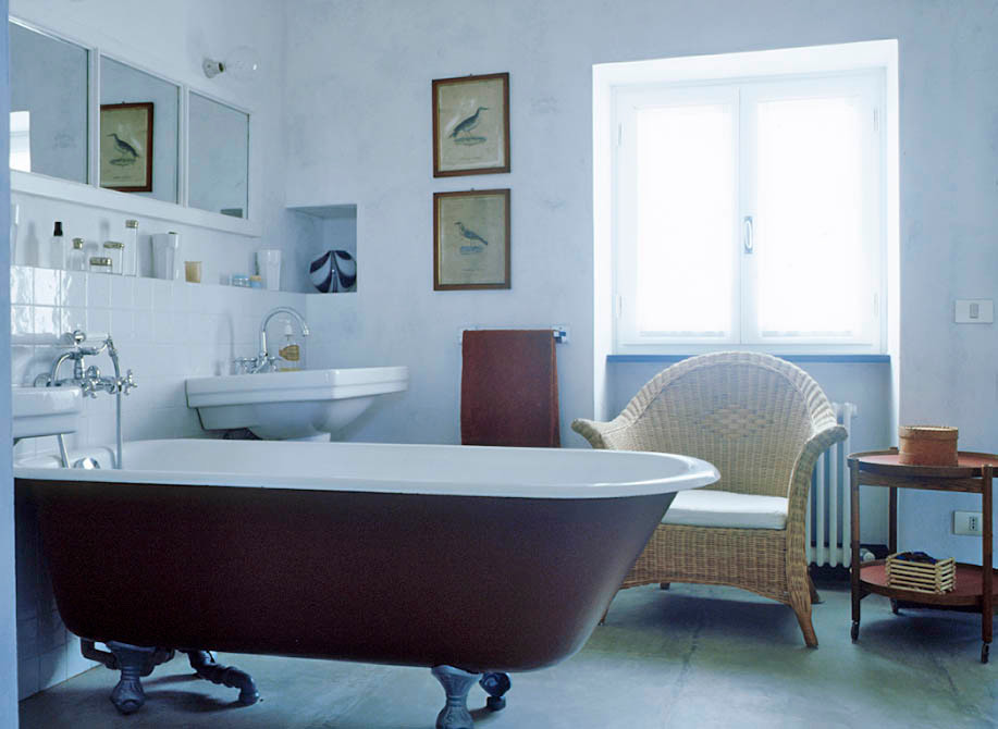 Ispirazione per una stanza da bagno stile marinaro