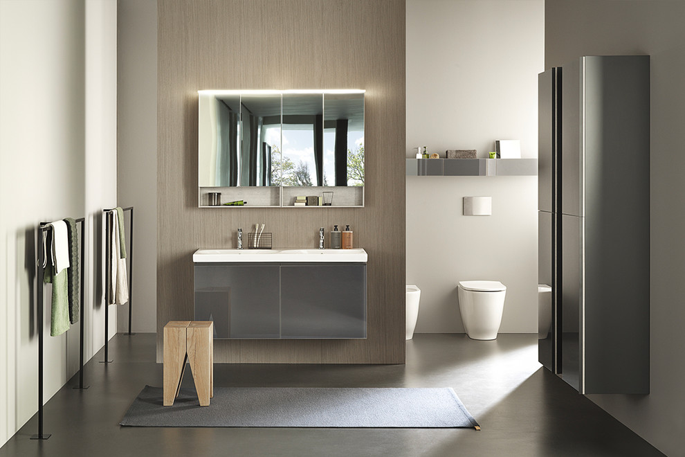 Design ideas for a contemporary bathroom.