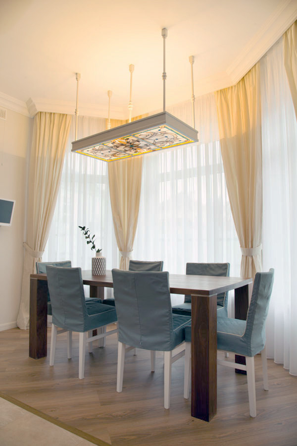 Contemporary dining room in Moscow.